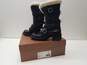 Coach Pebble Leather Tanker Moto Boots Black 5 image number 1