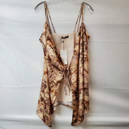 Zara Satin Effect Wrap Silk Camisole Women's Size M