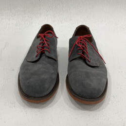 Mens 20-4379 Gray Suede Round Toe Lace-Up Oxford Dress Shoes Size 10.5 alternative image