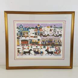 Bill Dodge /Home for Christmas /Limited Edition Framed Serigraph