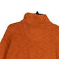 NWT Mens Orange Quarter Zip Mock Neck Long Sleeve Jacket Size XXL image number 4