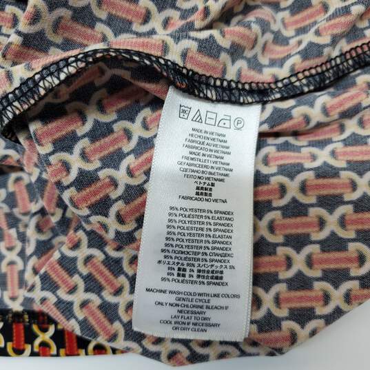 Michael Kors Chain Print Long Sleeve Dress Women's Size L image number 4