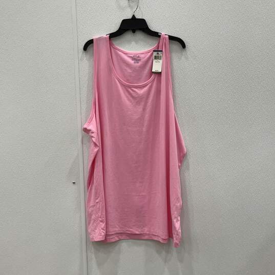 NWT Polo Ralph Lauren Womens Pink Scoop Neck Sleeveless Tank Top Size XXL image number 1