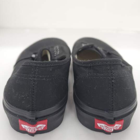 Vans Unisex Black Sneakers Size 8m/9w-NO Lace image number 4