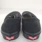 Vans Unisex Black Sneakers Size 8m/9w-NO Lace image number 4