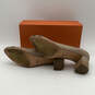 Womens Beige Leather Animal Print Slip-On Block Pump Heels Size EUR 42 image number 5