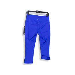 NWT Womens Blue Elastic Waist Activewear Compression Leggings Size Medium alternative image