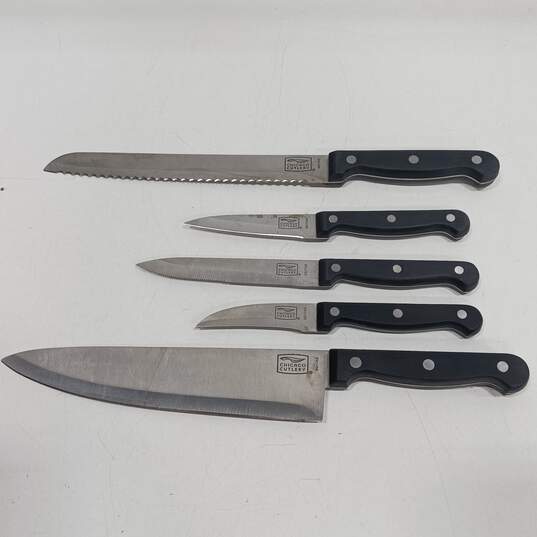 Chicago Cutlery Knife Set w/Knife Block image number 4