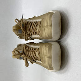 Mens Proto React BV1654-200 Gold Tan Lace-Up Basketball Shoes Size 9.5