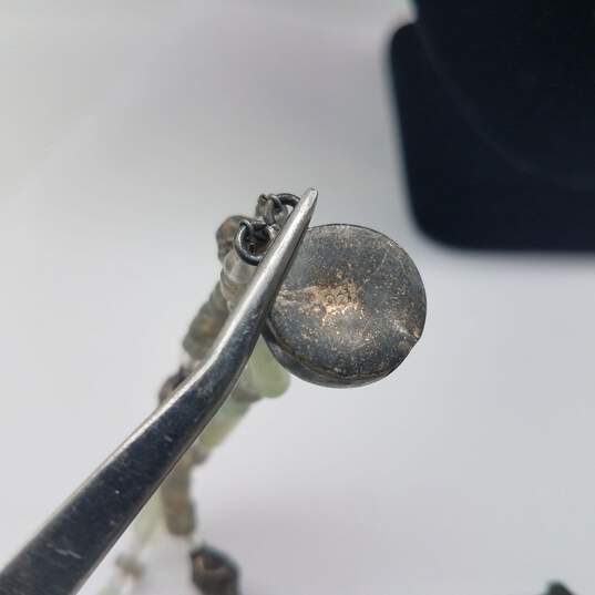 Sterling Silver Labradorite Asst. Gemstone Oval Pendant 21 1/4" Necklaced 63.3g image number 5