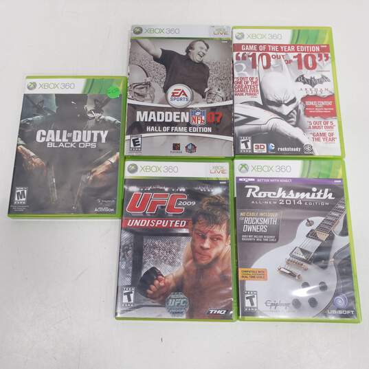 Bundle of 5 Assorted Xbox 360 Video Games image number 4