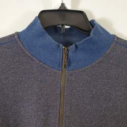 Robert Graham Men's Blue Henley Sweater SZ XL alternative image