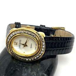Designer Joan Rivers Gold-Tone Stainless Steel Oval Shape Analog Wristwatch
