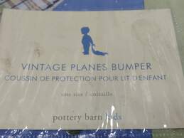 Pottery Barn Vintage Plane Pattern Crib Bumper alternative image