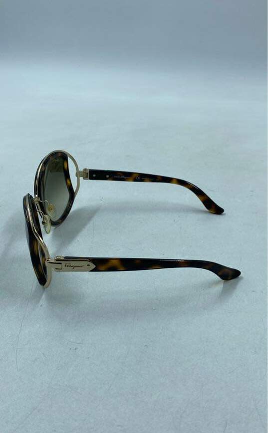 Salvatore Ferragamo Brown Sunglasses - Size One Size image number 3
