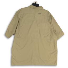 Under Armour Mens Beige Short Sleeve Pointed Collar Button-Up Shirt Size XXL alternative image