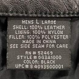 Gegrge Men Black Leather Jacket L alternative image