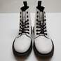 WOMEN'S DR. MARTENS 'LUANA' WHITE COMBAT BOOTS SIZE 7 image number 3