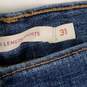 Womens Mid-Length 5 Pocket Design Denim Cuffed Mom Shorts Size 31 image number 4