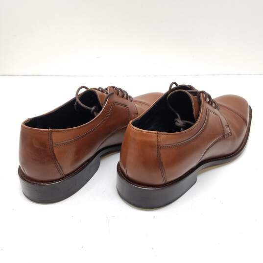 Johnston & Murphy 11566 Brown Leather Oxford Cap Toe Dress Shoes Men's Size 8.5 M image number 4