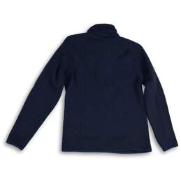 Patagonia Mens Navy Blue Mock Neck Long Sleeve Quarter Zip Jackets Size Small alternative image