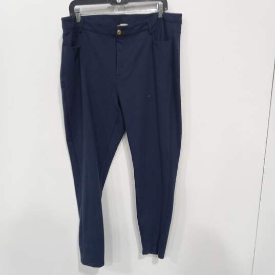 Michael Kors Women's Navy Blue Dress Pants Size 18W image number 1