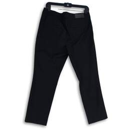 NWT Ann Taylor Womens Black Flat Front Pull-On Tailored Ankle Pants Size 8 alternative image