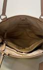 COACH 32702 Beige Signature Sateen Tote Bag image number 4