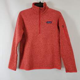Patagonia Women's Red Henley Sweater SZ M