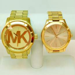 Michael Kors MK-3197 & MK-5473 Rose Gold & Gold Tone Watches 293.7g