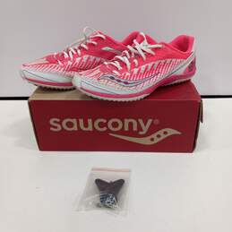 Saucony Women's Pink Kilkenny XC5 Spikes Track Running Shoes Size 8