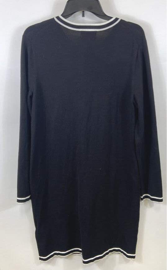 Karl Lagerfeld Women's Black Sweater Dress- M image number 2