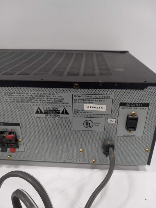 Sony Audio/Video Control Center Amplifier Model STR-DE185 image number 6