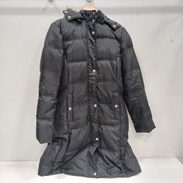 Women's Michael Kors Hooded Quilted Long Puffer Jacket Sz M
