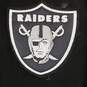 NFL Men Black Raiders Varsity Leather Jacket M image number 4