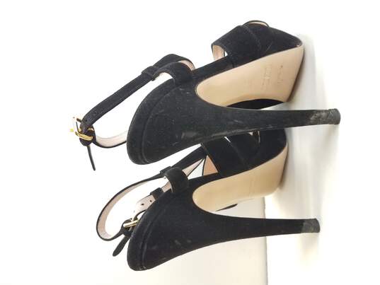 Miu Miu Women's Black Heels Size 5.5 w/ COA image number 4