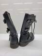 Demonia Black Mid Calf Combat Boots Mens Size 13 image number 3