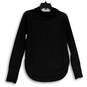 Womens Black Long Sleeve Thumbhole Hooded Activewear T-Shirt Size XS image number 1