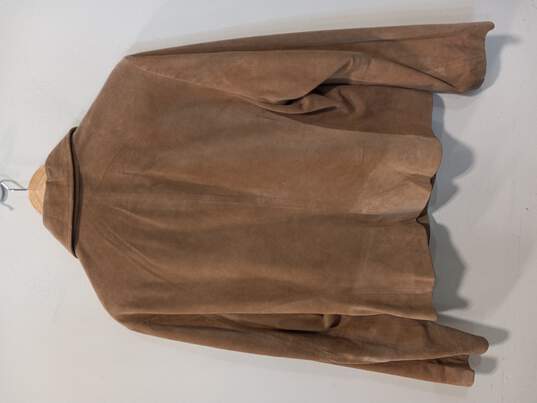 Jim & Mary Lou Women's Tan Leather Jacket Size L image number 6