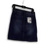 NWT Womens Blue Pockets Button Front  Denim Straight And Pencil Skirt Sz 26 image number 2