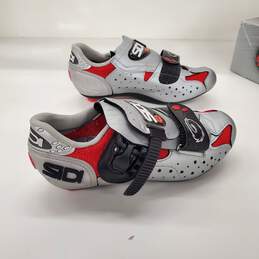 SIDI Laser Silver Red Cycling Shoes Women's Size 6 alternative image