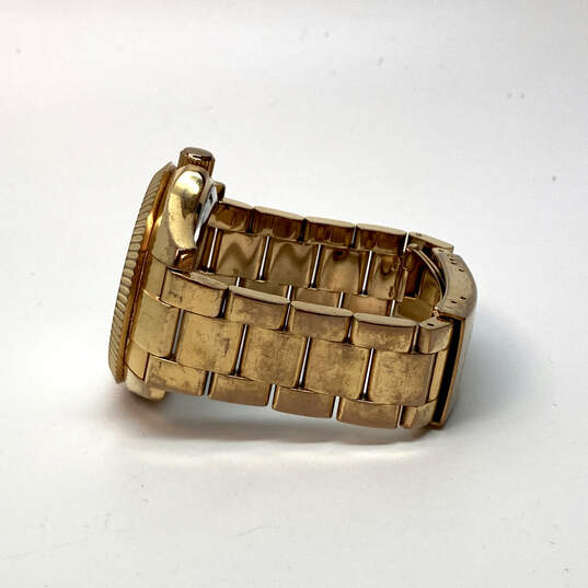 Designer Fossil AM4569 Gold-Tone Stainless Steel Analog Quartz Wristwatch image number 2