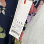 NWT Womens Blue Pink Floral Print V-Neck Back Zip Fit & Flare Dress Sz XXL image number 3
