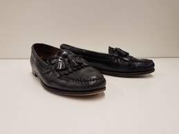 Cole Haan Black Leather Weejuns Tassel Kiltie Pinch Toe Slip On Loafers Shoes Men's Size 9.5 D