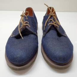 Dr. Martens CAGNEY Blue Denim Oxford Shoes Size 12M/13L alternative image