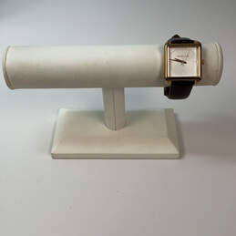 Designer Michael Kors MK-2585 Silver-Tone Square Dial Analog Wristwatch