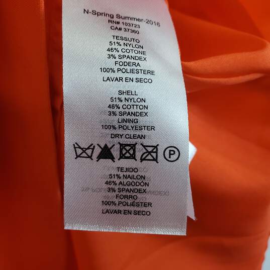 Armani Exchange Women's Orange Mini Dress SZ S image number 5