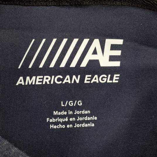 American Eagle Men Blue Hoodie L image number 4