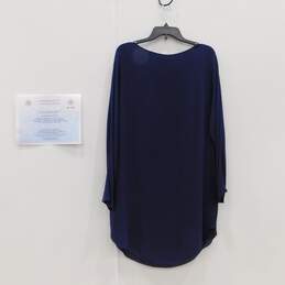 Ralph Lauren Navy Blue Silk Dolman Dress NWT alternative image
