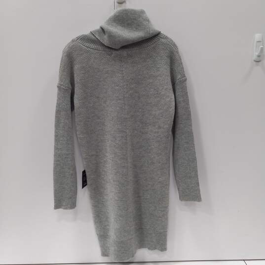 Lulus Women's LS Gray Knit Turtleneck Sweater Dress Size S image number 2